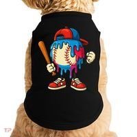 Baseball Ice Cream Drip Sport Game Day Gift Doggie Tank thumb 0