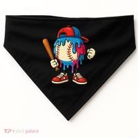 Baseball Ice Cream Drip Sport Game Day Gift USA-Made Doggie Bandana thumb 0