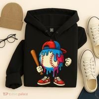 Baseball Ice Cream Drip Sport Game Day Gift Hoodie thumb 4