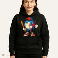 Baseball Ice Cream Drip Sport Game Day Gift Hoodie thumb 5