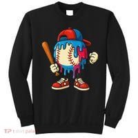 Baseball Ice Cream Drip Sport Game Day Gift Sweatshirt thumb 0