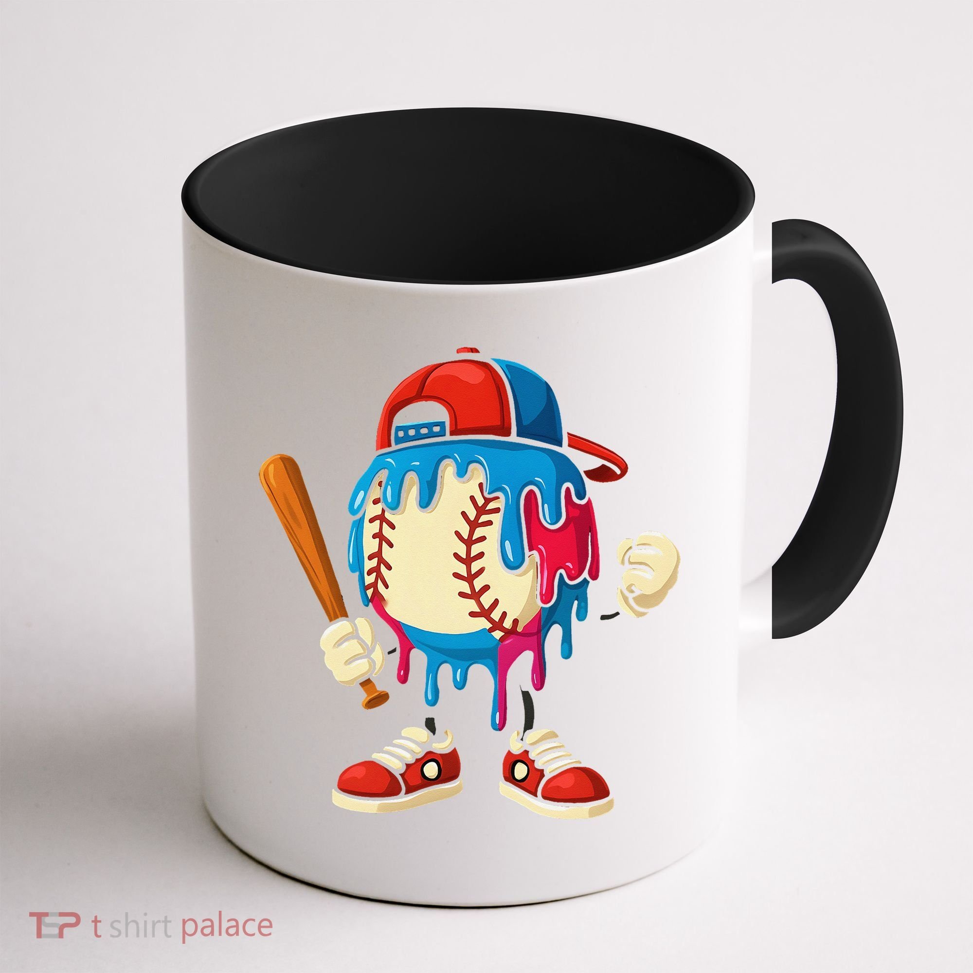 Baseball Ice Cream Drip Sport Game Day Gift Coffee Mug