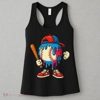 Baseball Ice Cream Drip Sport Game Day Gift Women's Tank Top thumb 3