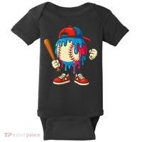 Baseball Ice Cream Drip Sport Game Day Gift Baby Bodysuit thumb 0
