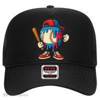 Baseball Ice Cream Drip Sport Game Day Gift Hat thumb 0