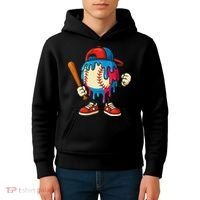 Baseball Ice Cream Drip Sport Game Day Gift Kids Hoodie thumb 4