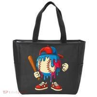Baseball Ice Cream Drip Sport Game Day Gift Tote Bag thumb 0
