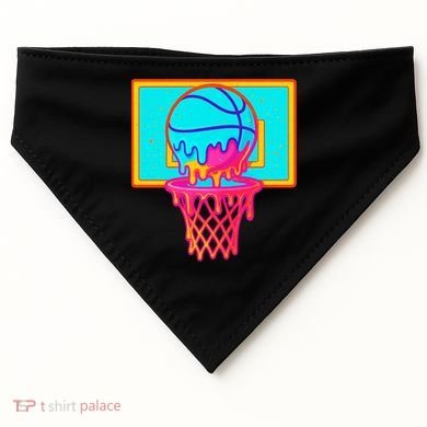 Basketball Ice Cream Drip USA-Made Doggie Bandana