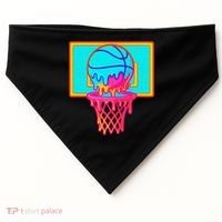 Basketball Ice Cream Drip USA-Made Doggie Bandana thumb 0