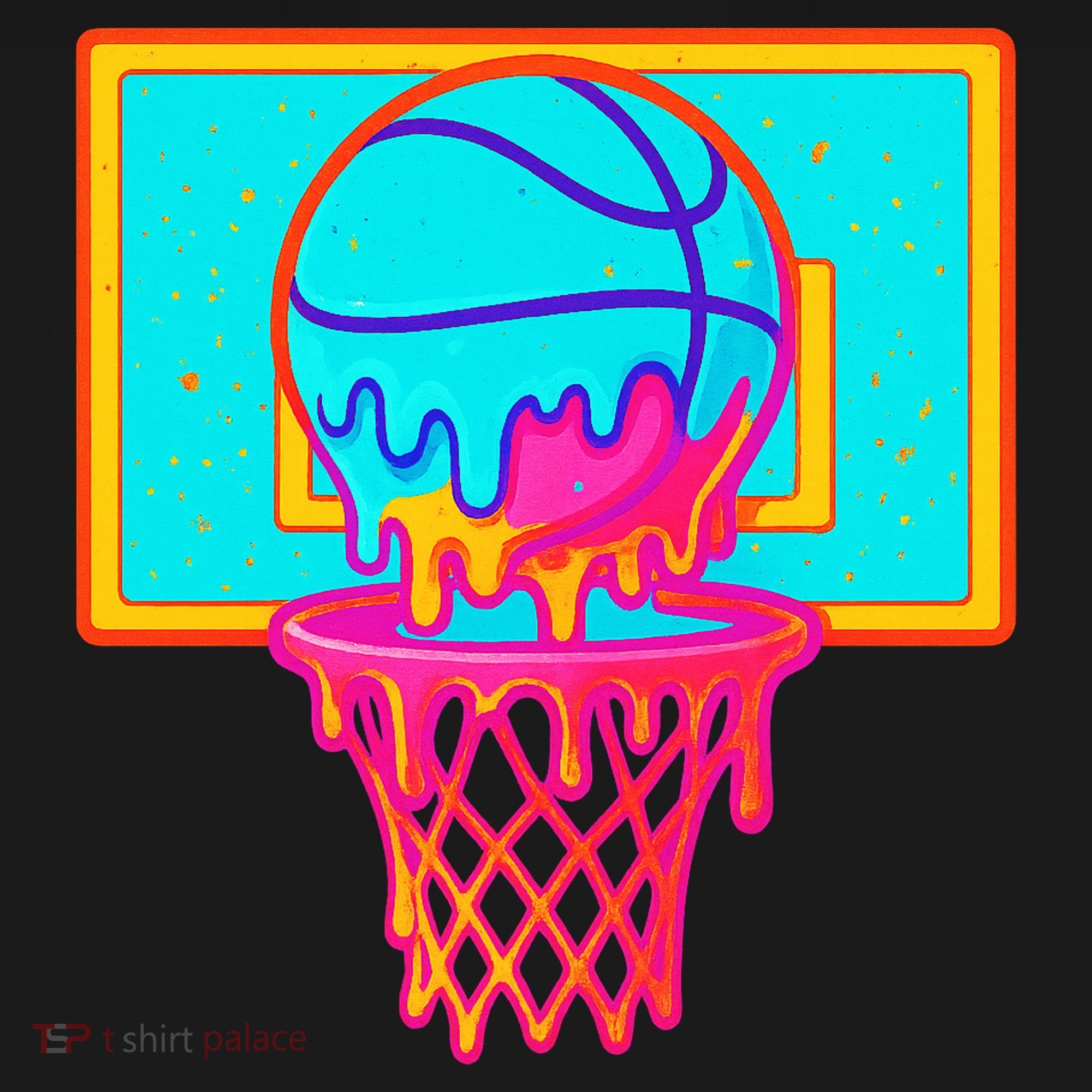 Basketball Ice Cream Drip Apron