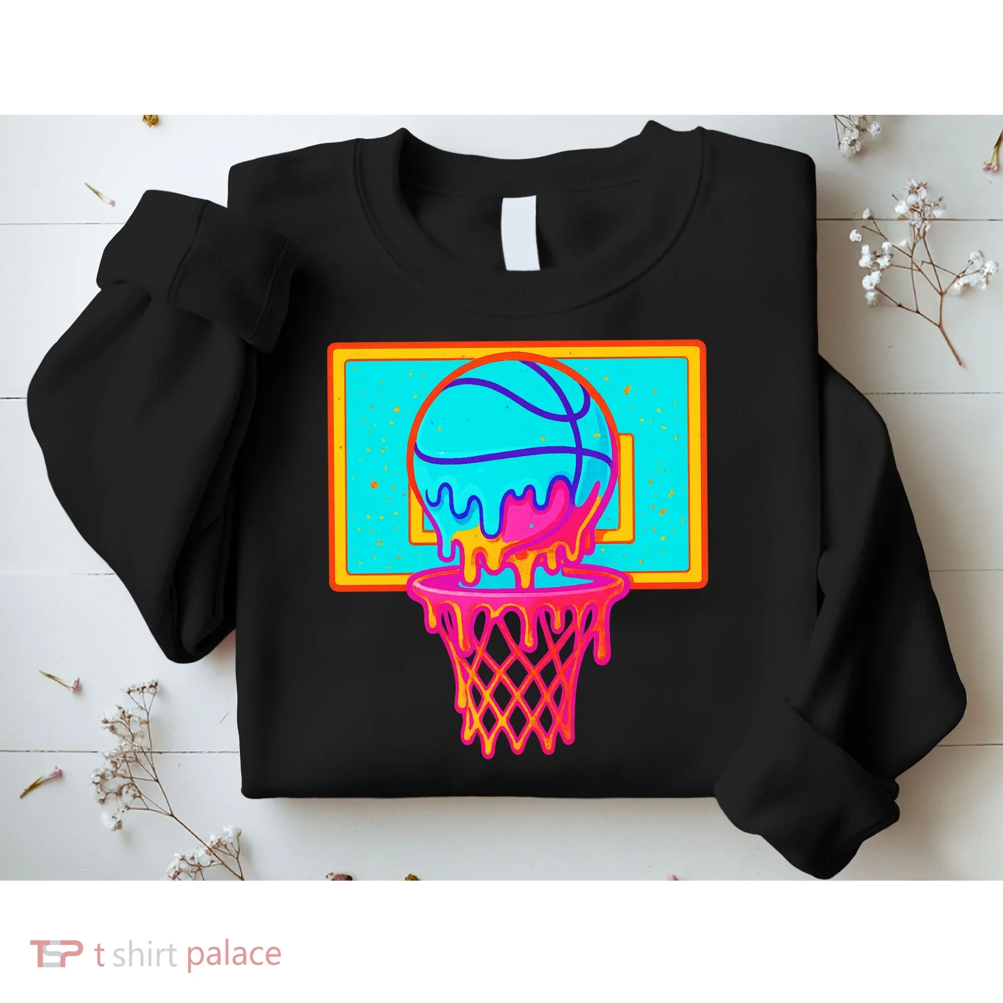 Basketball Ice Cream Drip Sweatshirt