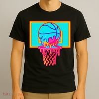 Basketball Ice Cream Drip T-Shirt thumb 3
