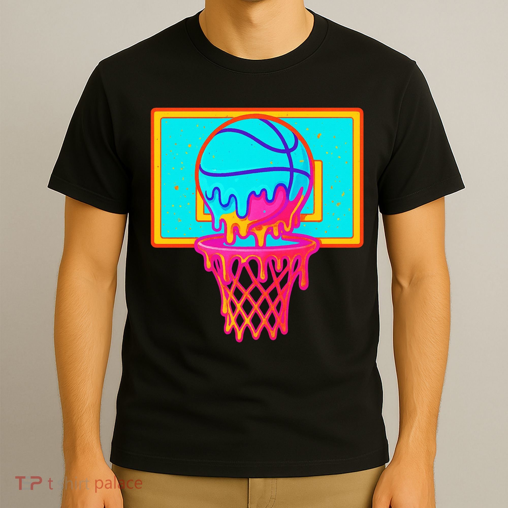Basketball Ice Cream Drip T-Shirt