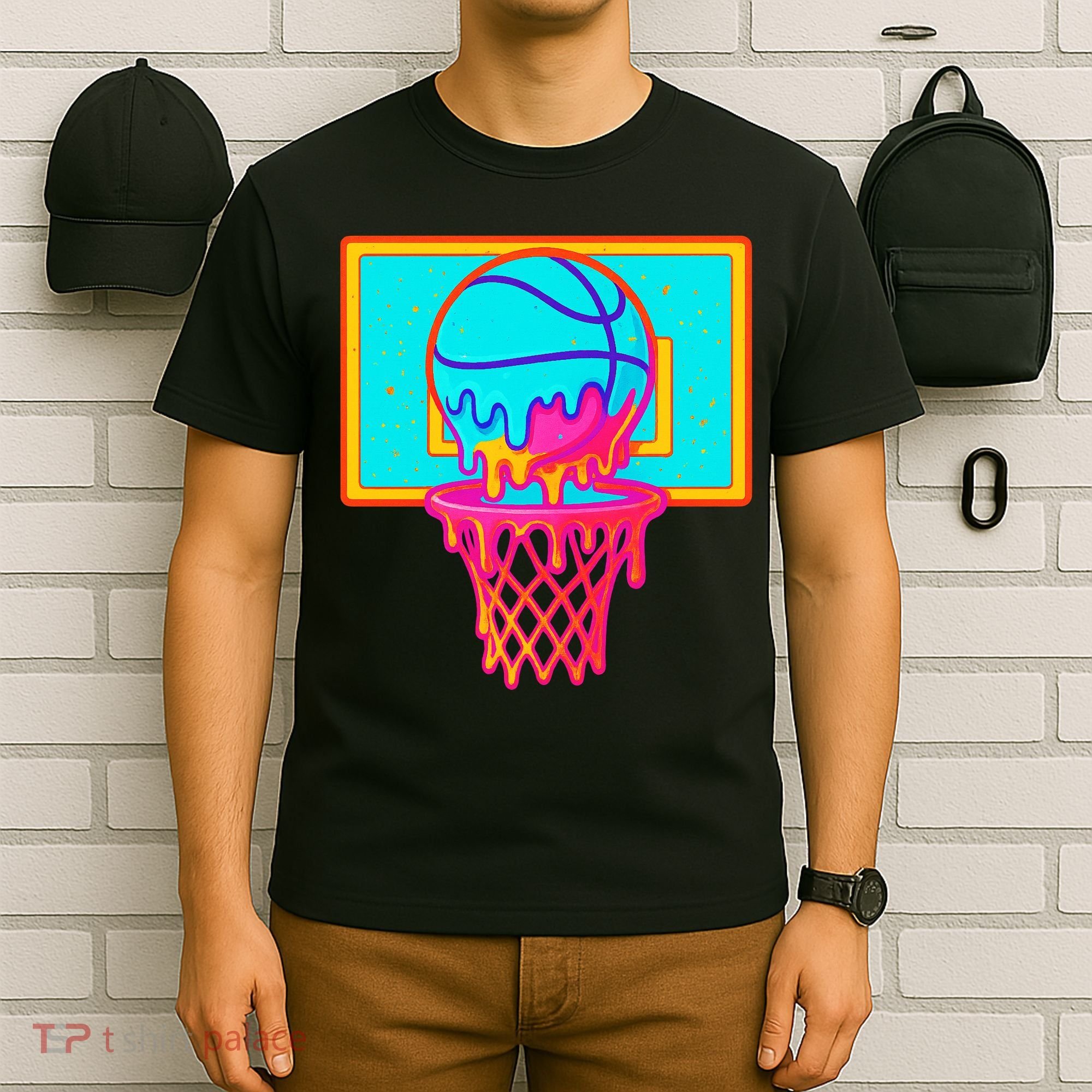 Basketball Ice Cream Drip T-Shirt