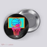 Basketball Ice Cream Drip Button thumb 0
