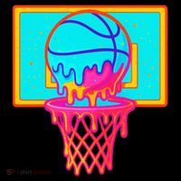 Basketball Ice Cream Drip Bucket Hat thumb 4