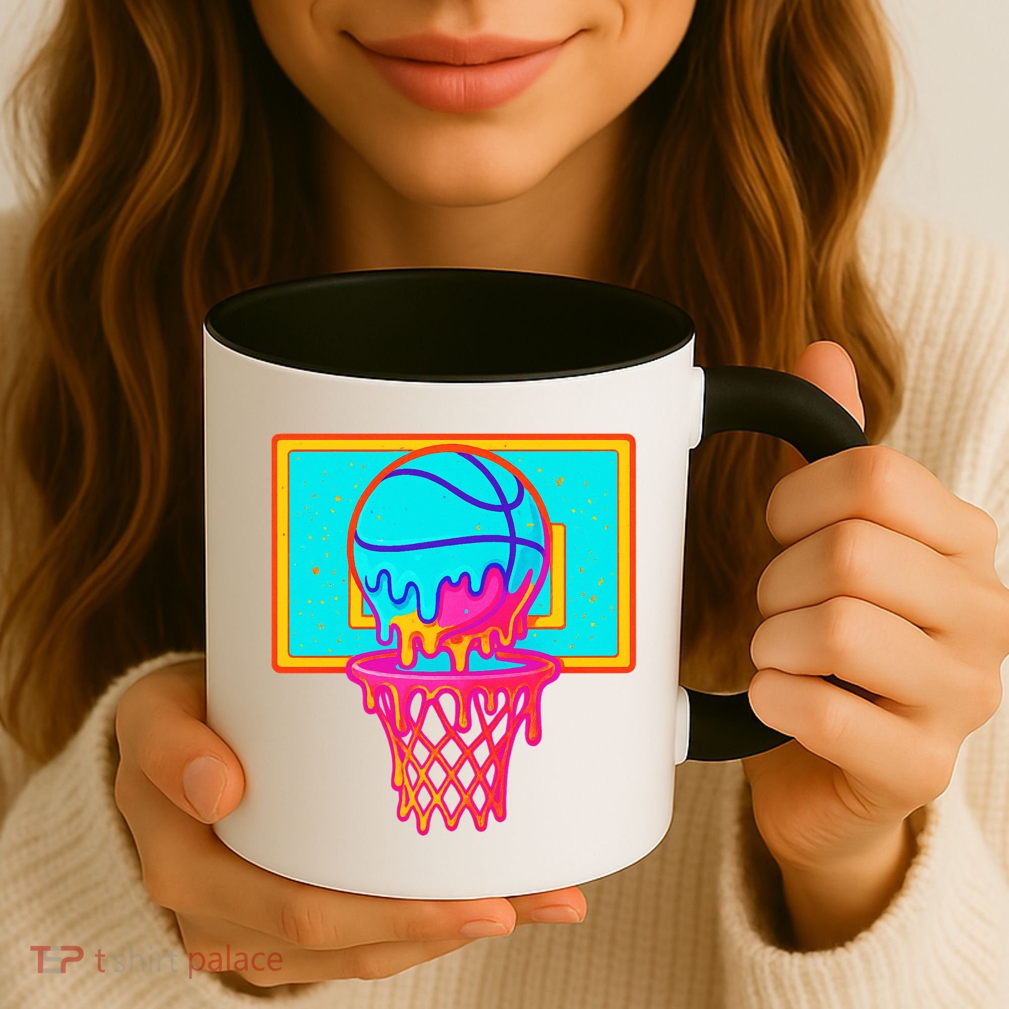 Basketball Ice Cream Drip Coffee Mug