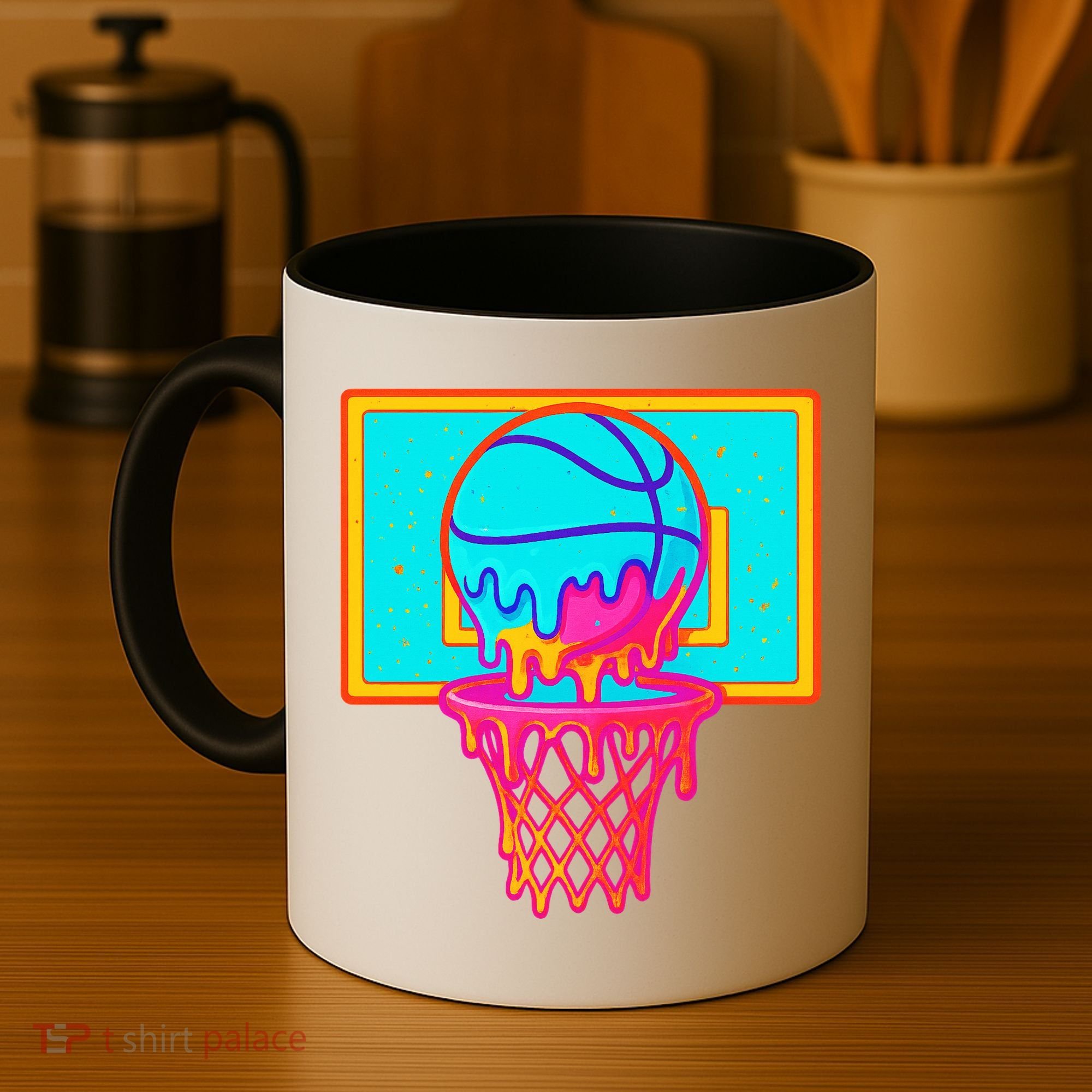 Basketball Ice Cream Drip Coffee Mug