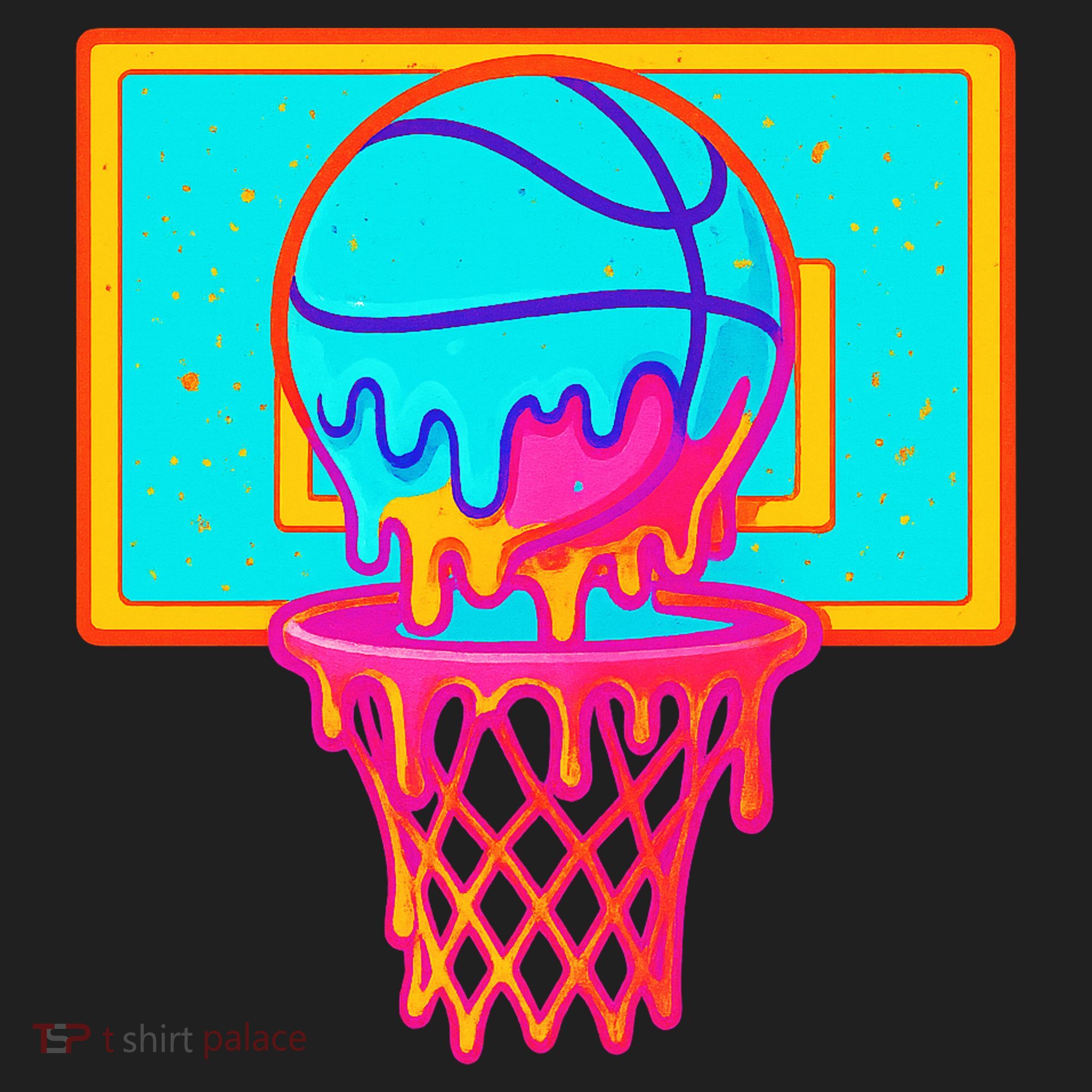 Basketball Ice Cream Drip Beanie