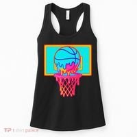 Basketball Ice Cream Drip Women's Tank Top thumb 0