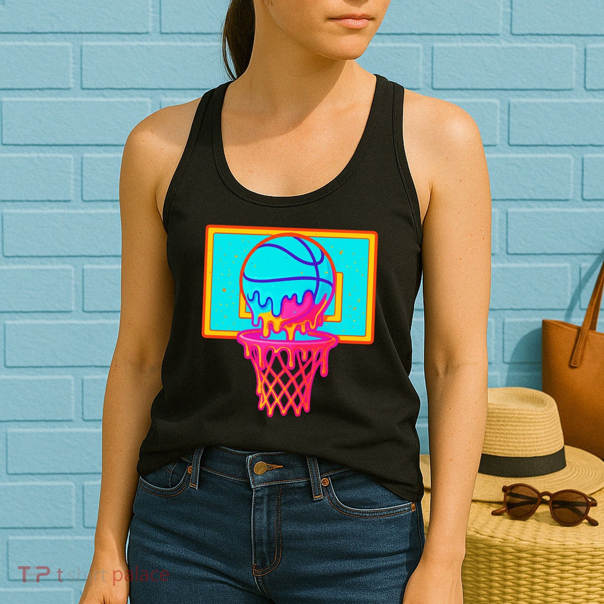 Basketball Ice Cream Drip Women's Tank Top