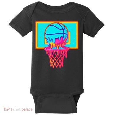 Basketball Ice Cream Drip Baby Bodysuit