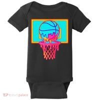 Basketball Ice Cream Drip Baby Bodysuit thumb 0