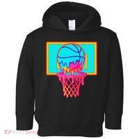 Basketball Ice Cream Drip Toddler Hoodie thumb 0