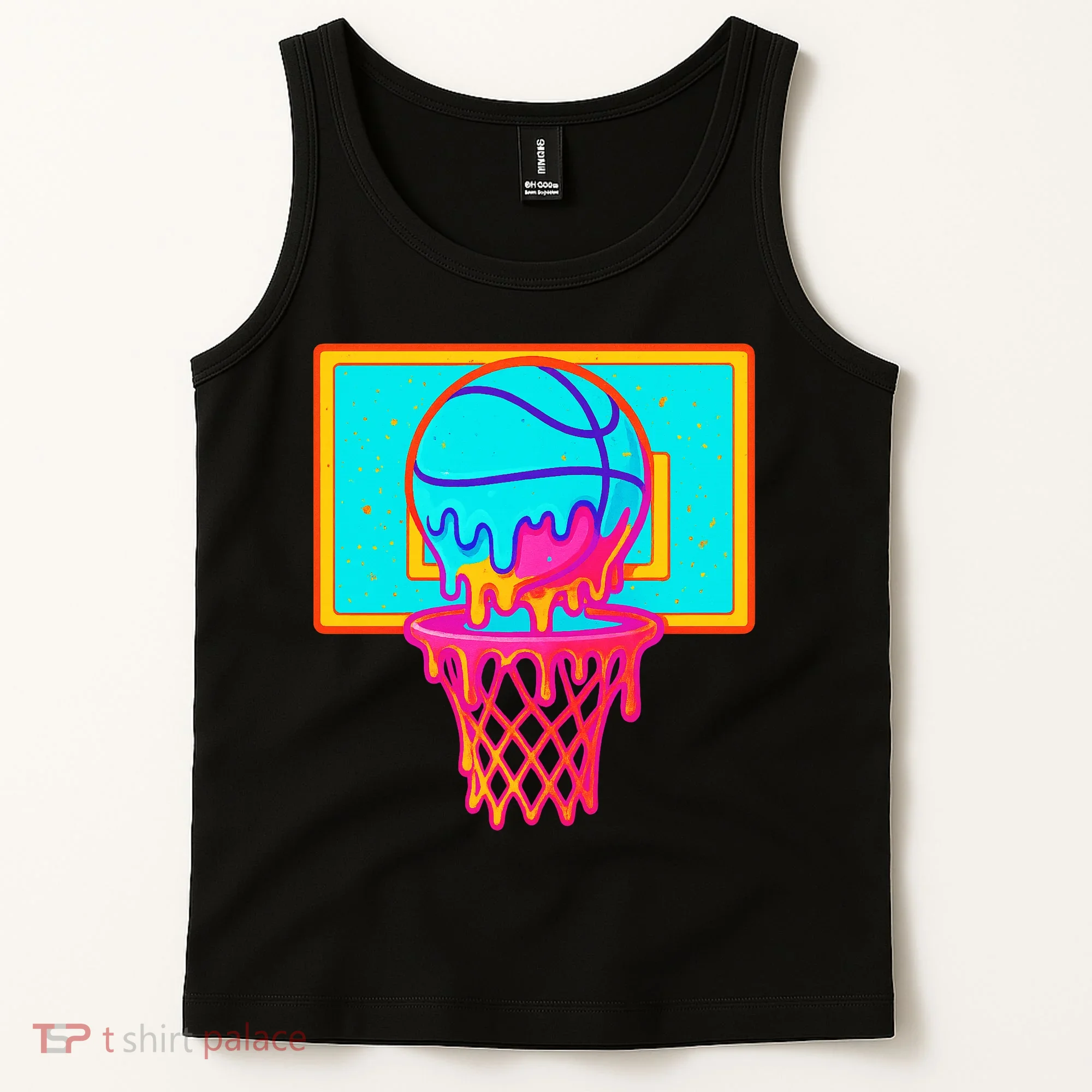 Basketball Ice Cream Drip Tank Top