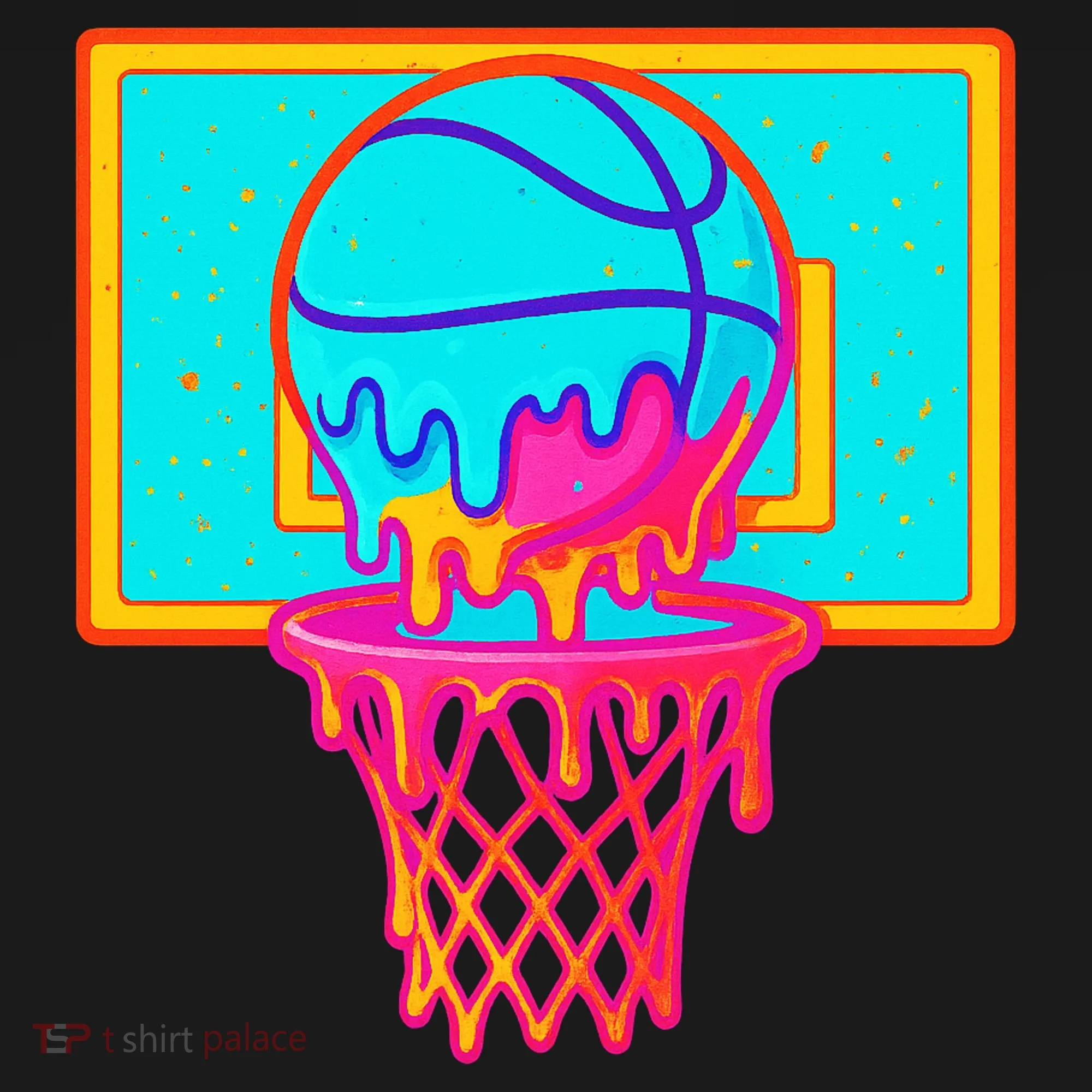 Basketball Ice Cream Drip Tank Top