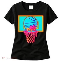 Basketball Ice Cream Drip Women's T-Shirt thumb 0