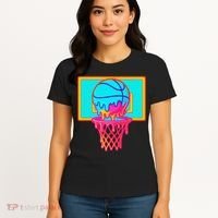 Basketball Ice Cream Drip Women's T-Shirt thumb 4