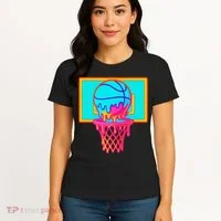 Basketball Ice Cream Drip Women's T-Shirt thumb 4