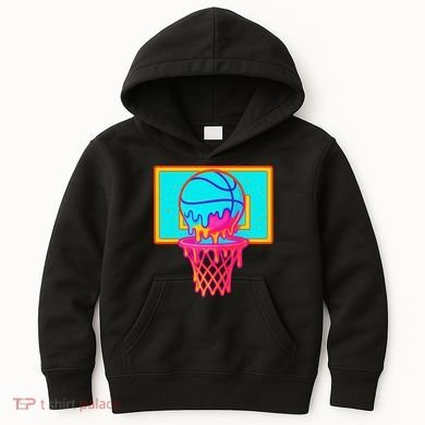Basketball Ice Cream Drip Kids Hoodie