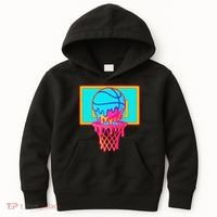 Basketball Ice Cream Drip Kids Hoodie thumb 0
