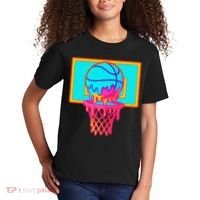 Basketball Ice Cream Drip Kids T-Shirt thumb 2