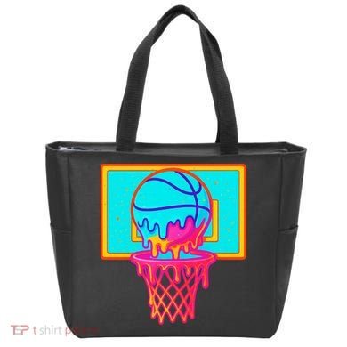 Basketball Ice Cream Drip Tote Bag