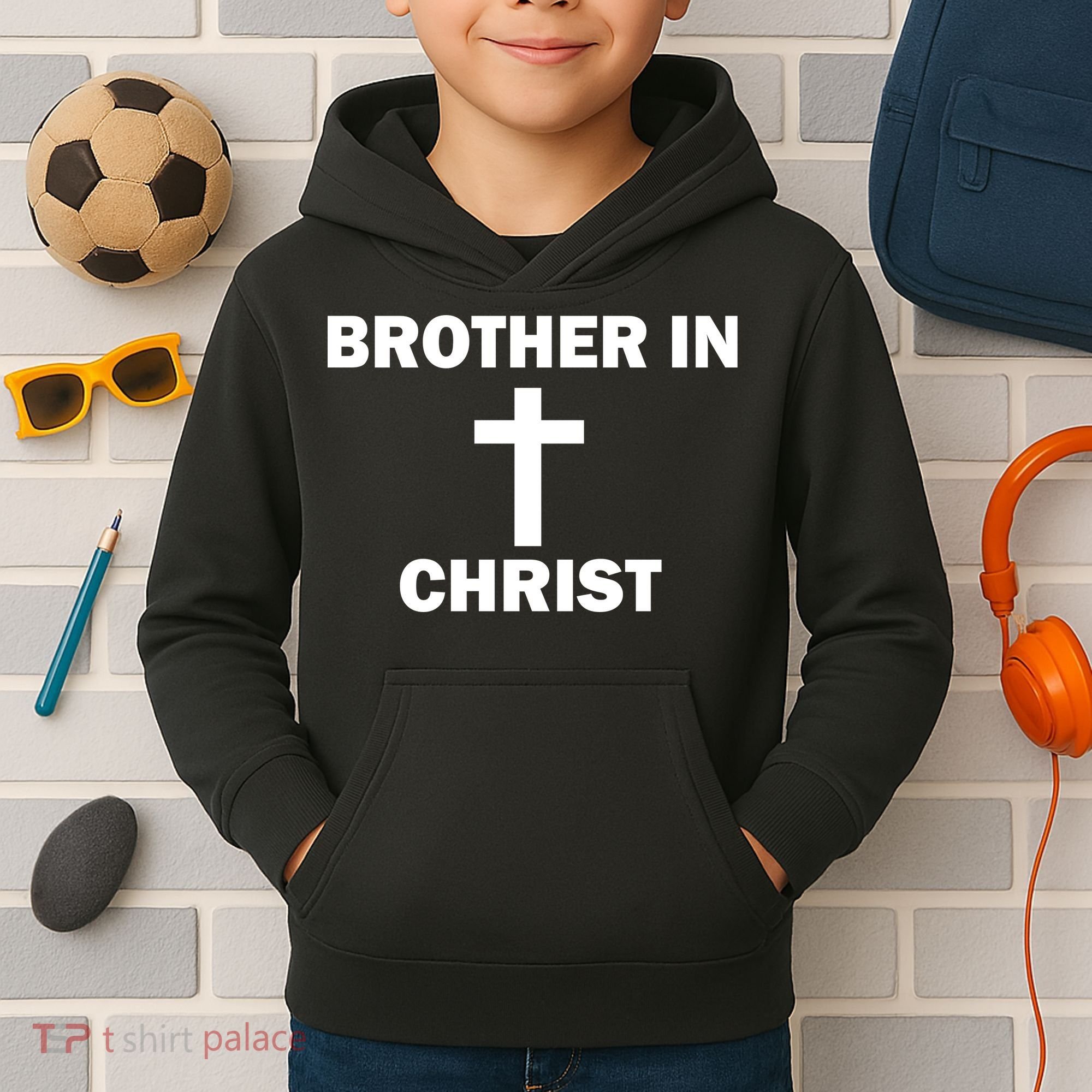 Brother In Christ Family Matching Kids Hoodie
