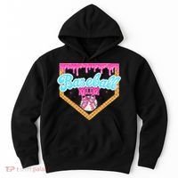 Baseball Ice Cream Drip Funny Sport Game Day Baseball Mom Hoodie thumb 0