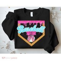 Baseball Ice Cream Drip Funny Sport Game Day Baseball Mom Sweatshirt thumb 2