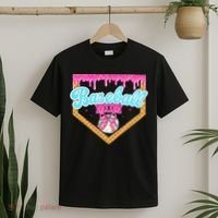 Baseball Ice Cream Drip Funny Sport Game Day Baseball Mom T-Shirt thumb 2