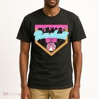 Baseball Ice Cream Drip Funny Sport Game Day Baseball Mom Tall T-Shirt thumb 2