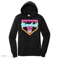 Baseball Ice Cream Drip Funny Sport Game Day Baseball Mom Women's Hoodie thumb 0