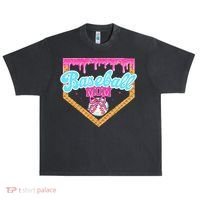 Baseball Ice Cream Drip Funny Sport Game Day Baseball Mom Urban Oversized Heavyweight T-Shirt thumb 0