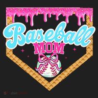 Baseball Ice Cream Drip Funny Sport Game Day Baseball Mom 12oz Stainless Steel Coffee Mug thumb 3