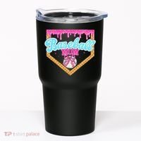 Baseball Ice Cream Drip Funny Sport Game Day Baseball Mom Tumbler thumb 0