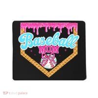 Baseball Ice Cream Drip Funny Sport Game Day Baseball Mom Mousepad thumb 0
