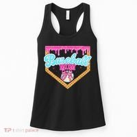 Baseball Ice Cream Drip Funny Sport Game Day Baseball Mom Women's Tank Top thumb 0
