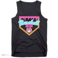 Baseball Ice Cream Drip Funny Sport Game Day Baseball Mom Tank Top thumb 0