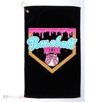 Baseball Ice Cream Drip Funny Sport Game Day Baseball Mom Golf Towel thumb 0